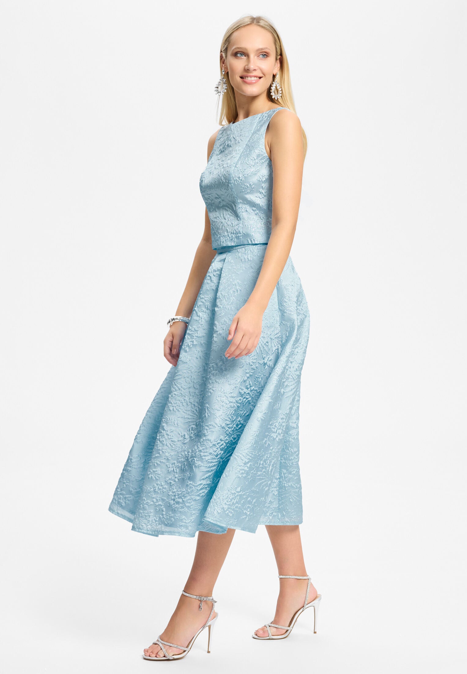 Faltenrock aus Jacquard