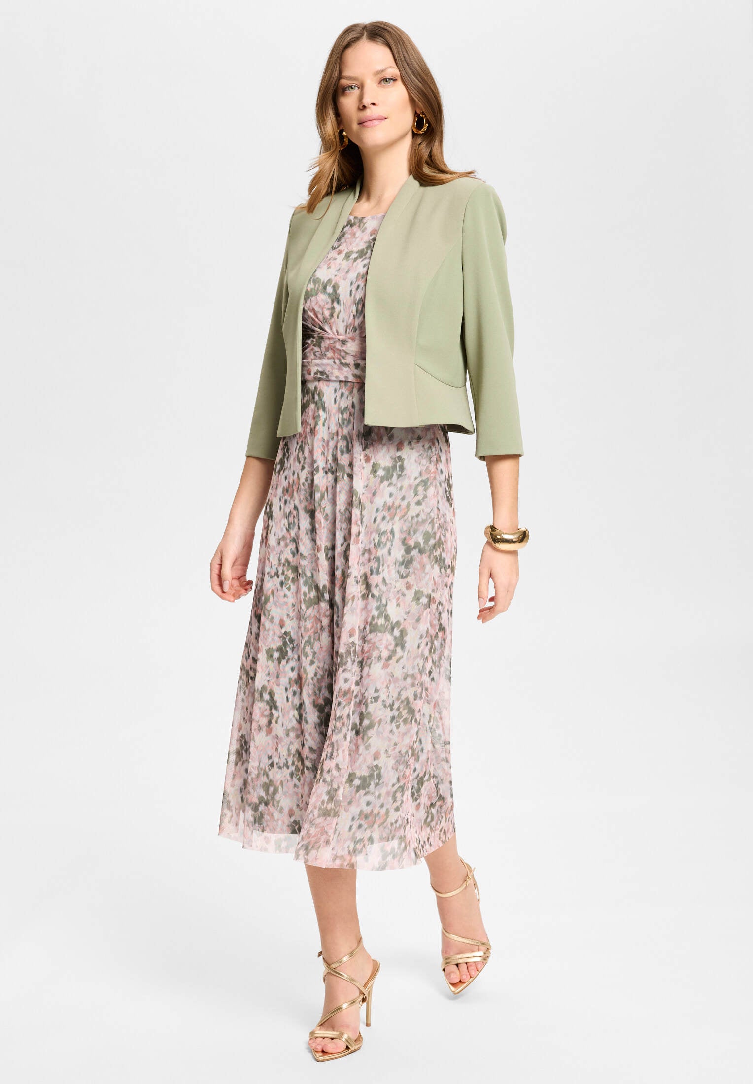 Taillierte Jacke aus Jersey Crêpe