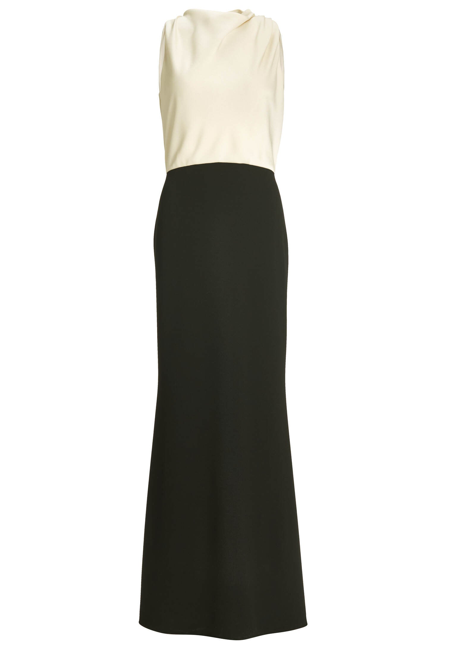 Abendkleid in Color-Blocking Optik