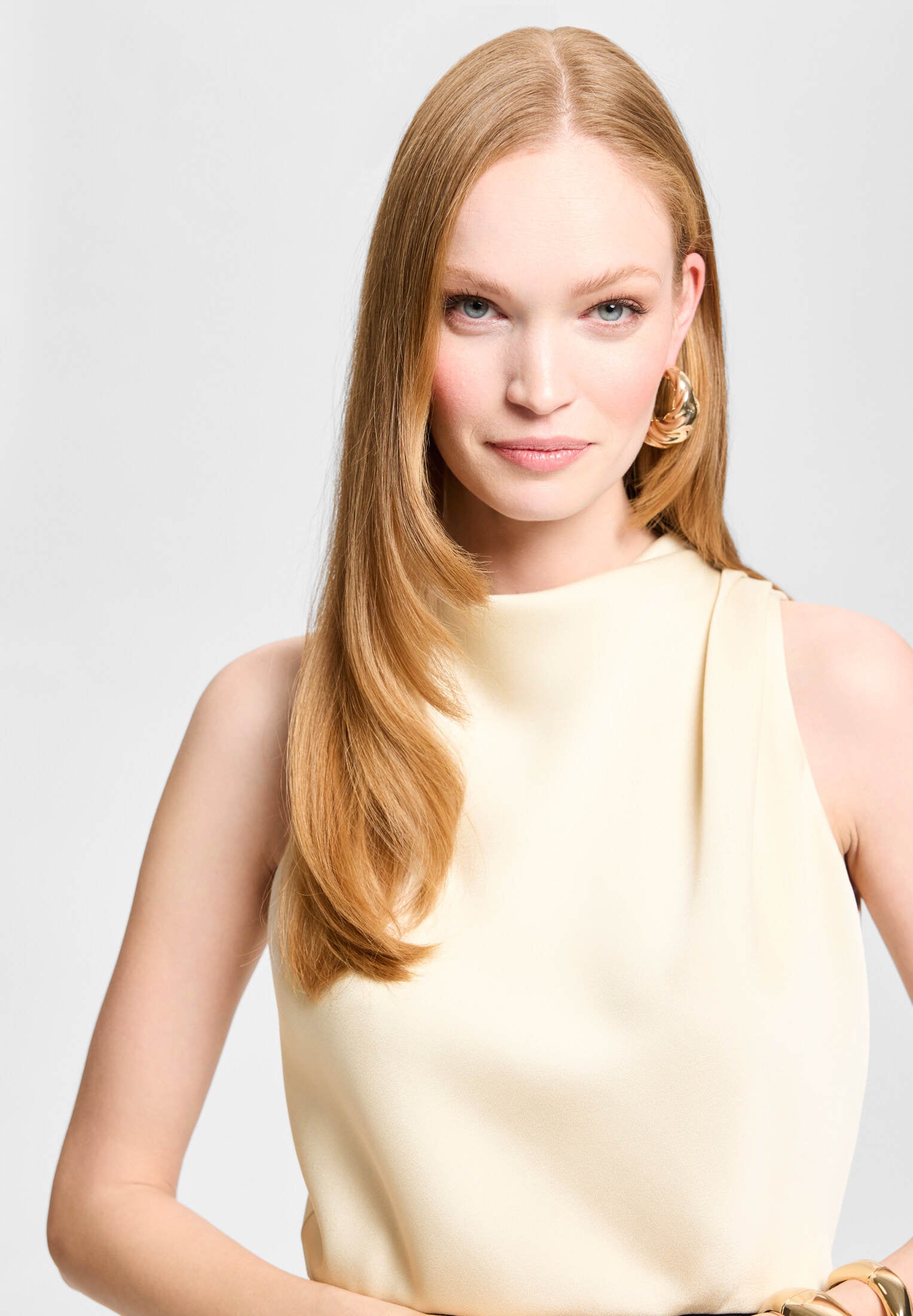 Abendkleid in Color-Blocking Optik