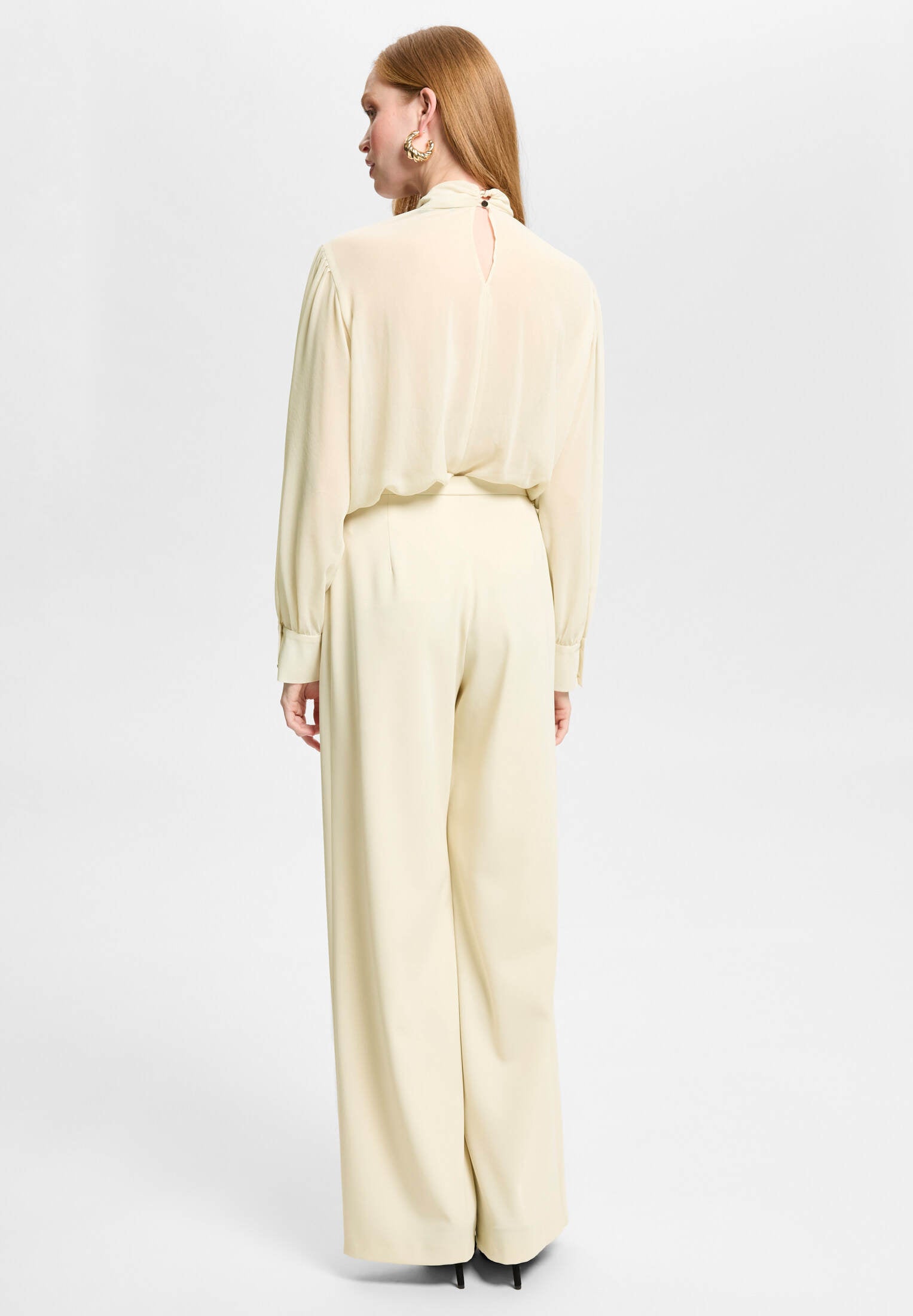 Schluppenbluse aus Chiffon
