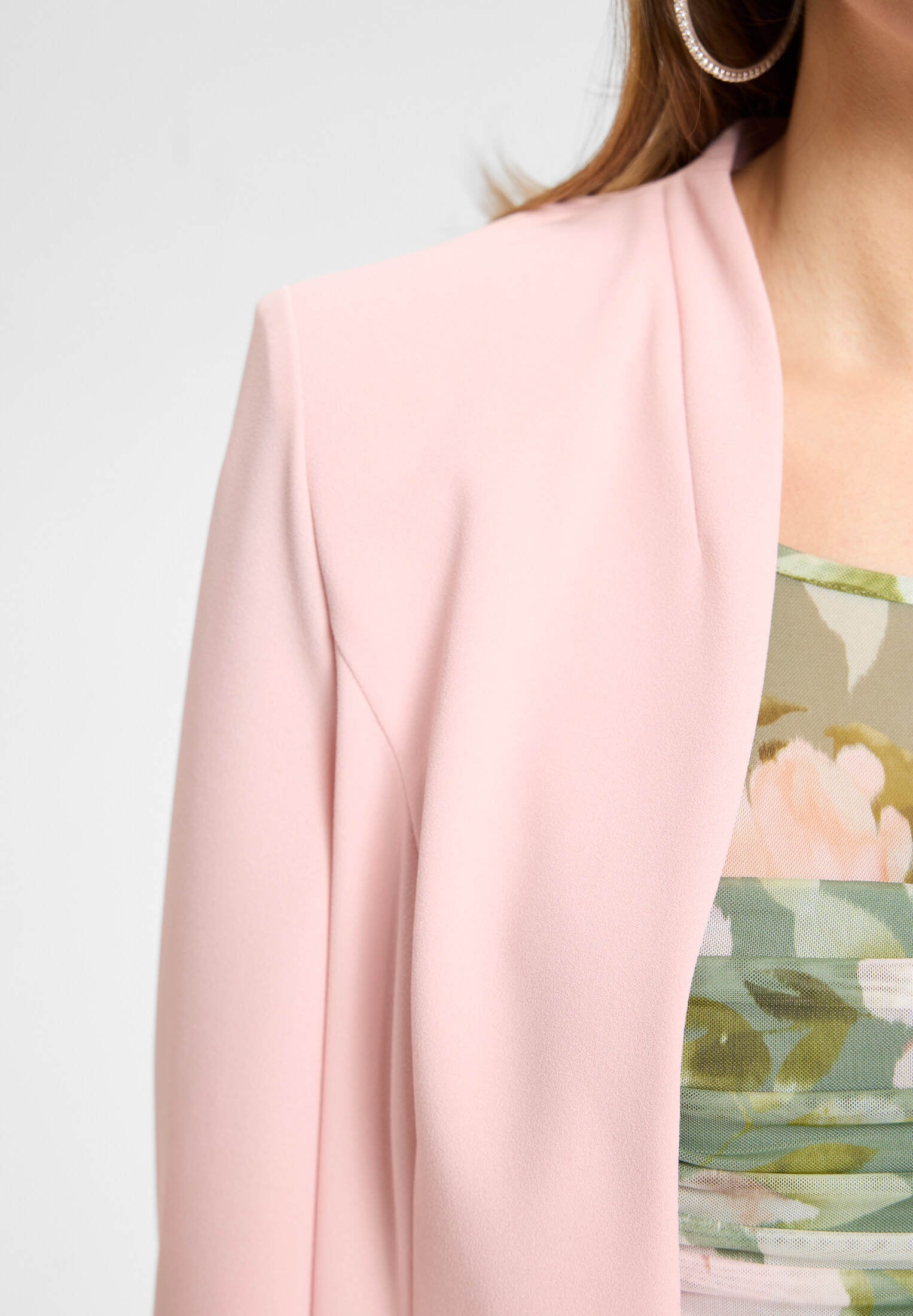 Taillierte Jacke aus Jersey Crêpe