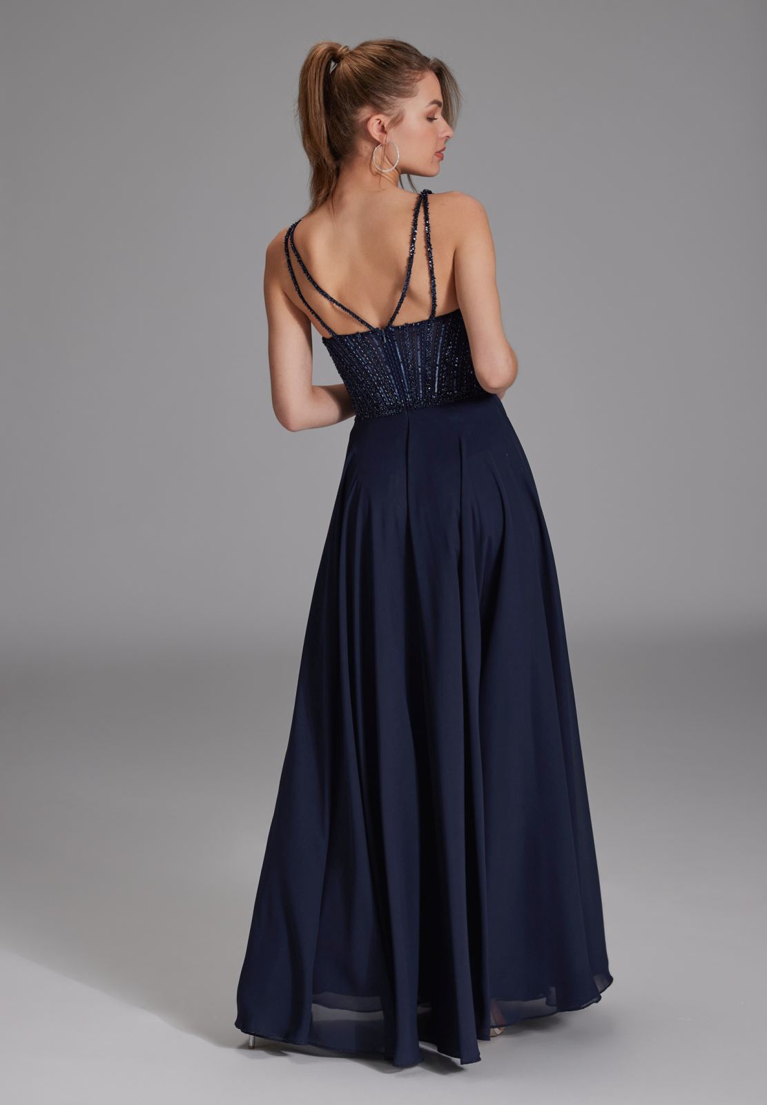 Corsagenkleid im See-Through-Look