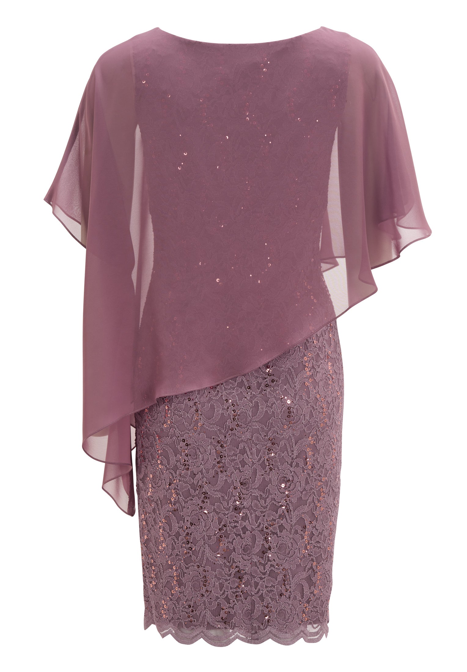 Cocktailkleid mit Überwurf