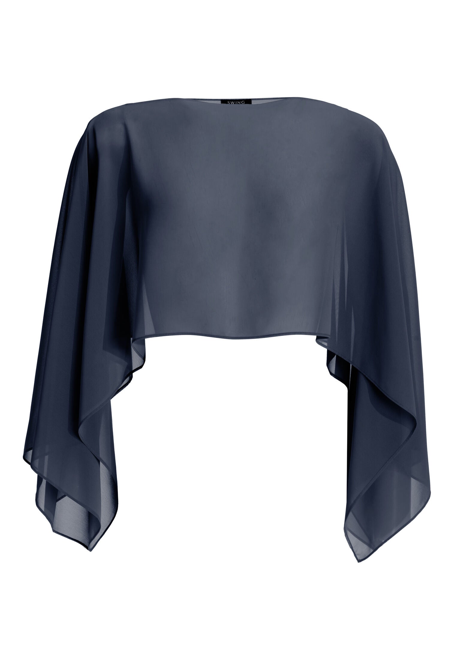 Schlupf-Stola aus Chiffon mit Ärmelschlitzen