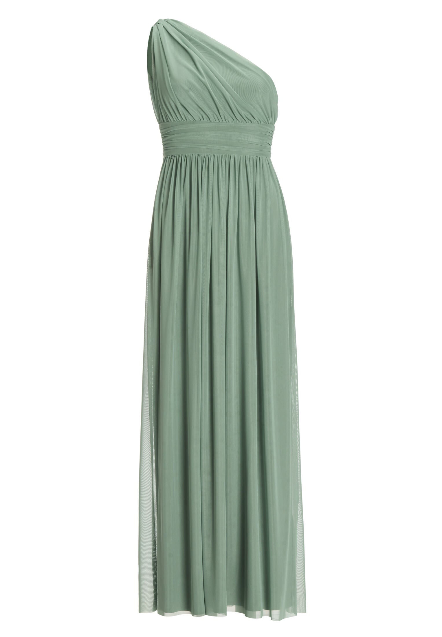 Abendkleid One Shoulder aus Mesh