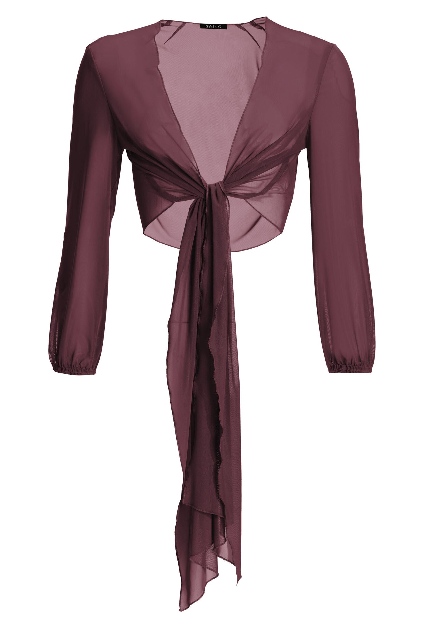 Wickelbolero aus Mesh