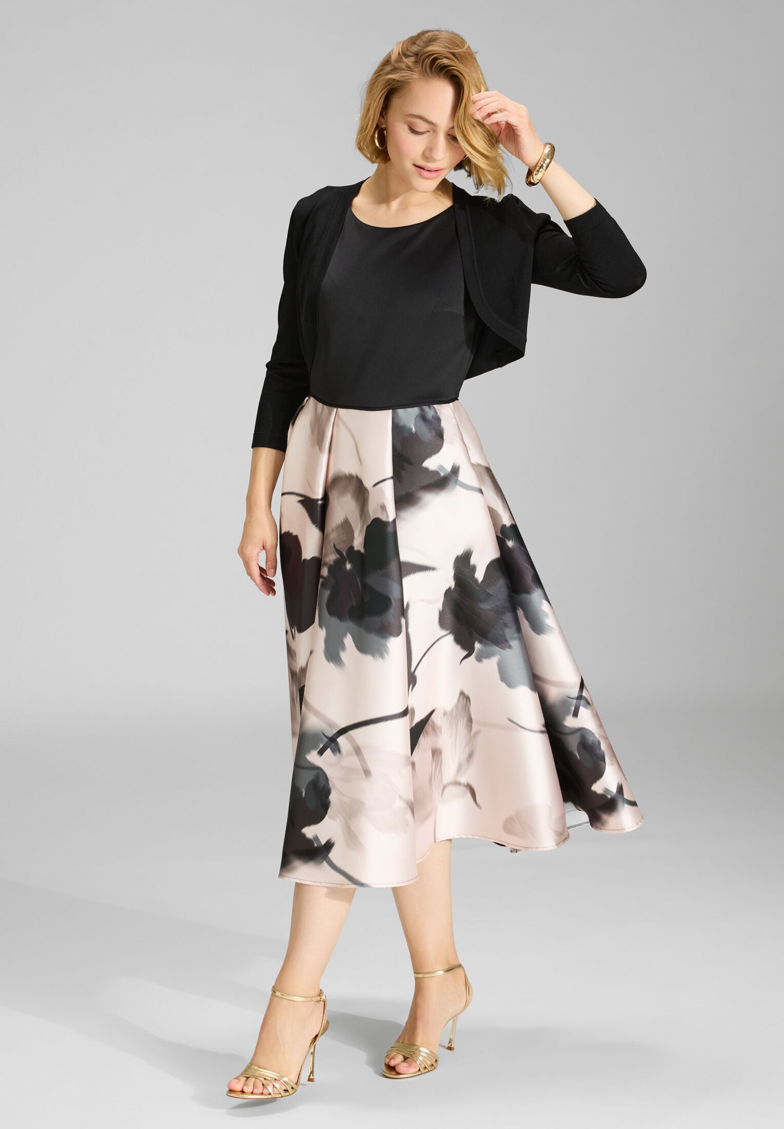 Cropped Bolero mit 3/4 Arm