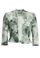 Taillierte Jacke aus bedrucktem Scuba