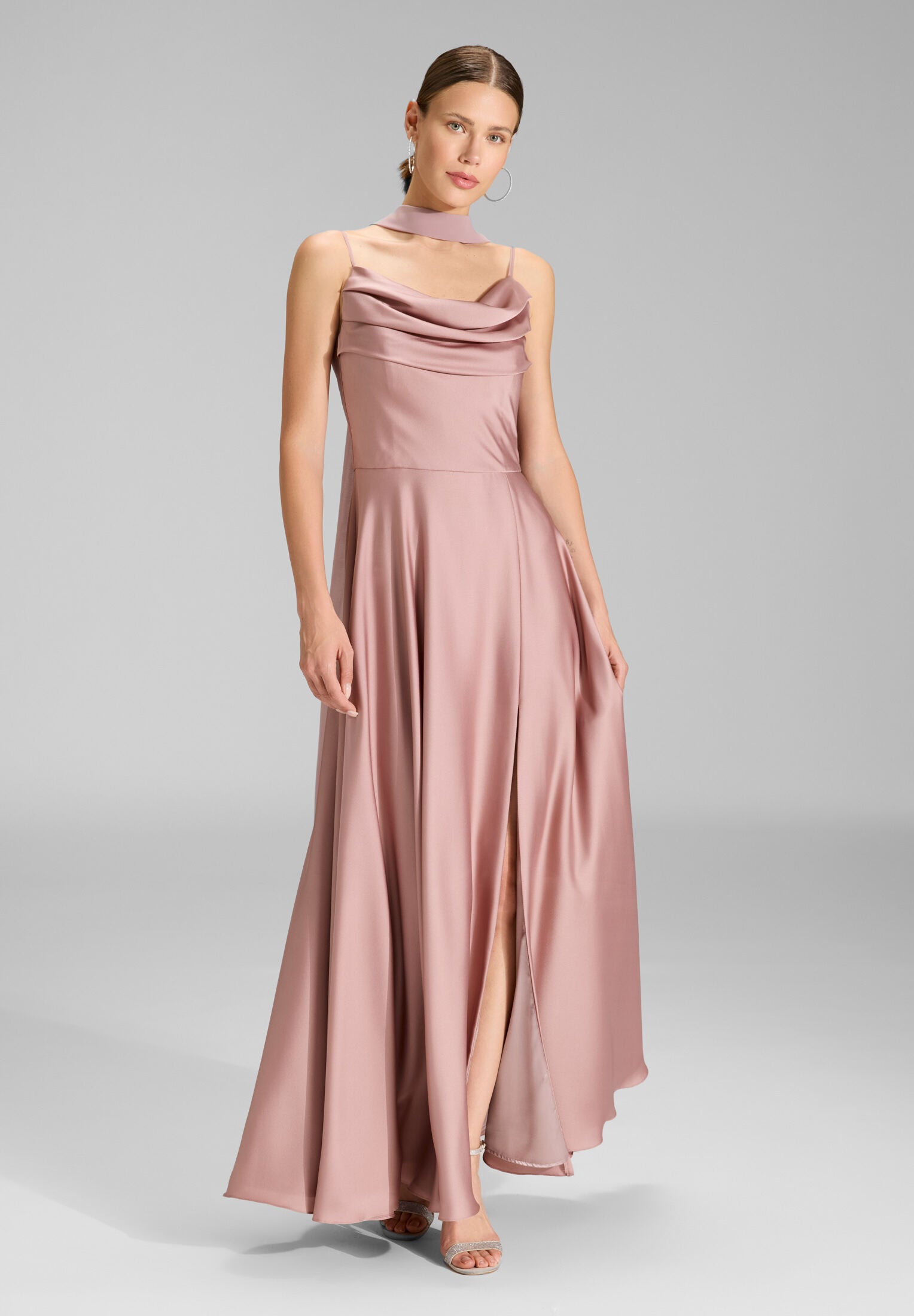 Schal aus zartem Chiffon vintage pink One Size