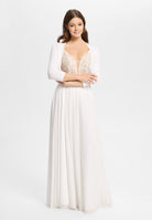 Strickbolero mit 3/4-Arm ivory