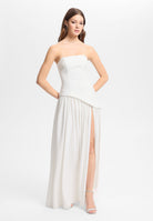 Corsagenkleid mit Beinschlitz