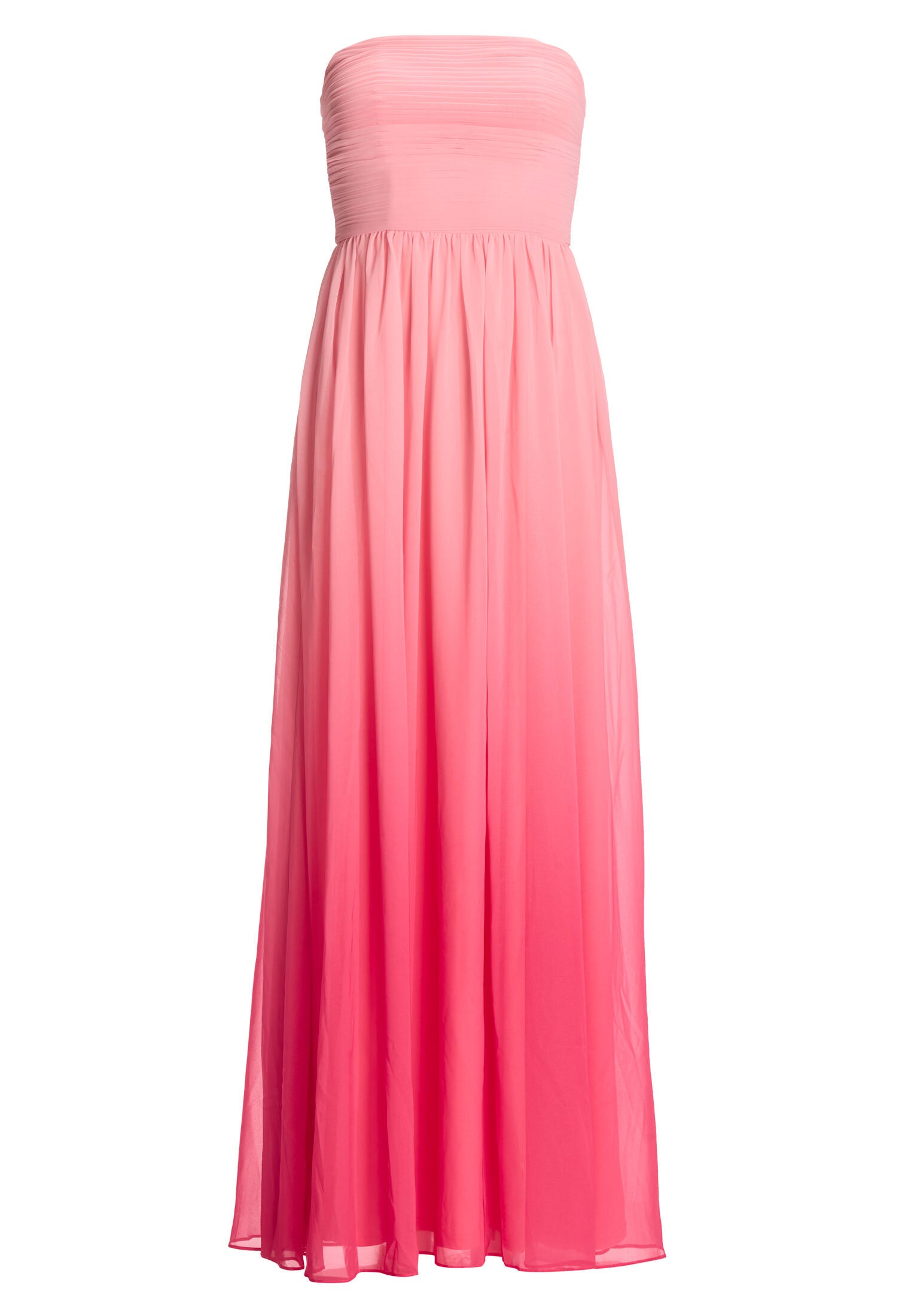 Abendkleid mit Chiffonrock im Ombré-Look
