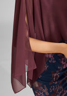 Schlupf-Stola aus Chiffon mit Ärmelschlitzen