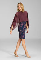 Schlupf-Stola aus Chiffon mit Ärmelschlitzen