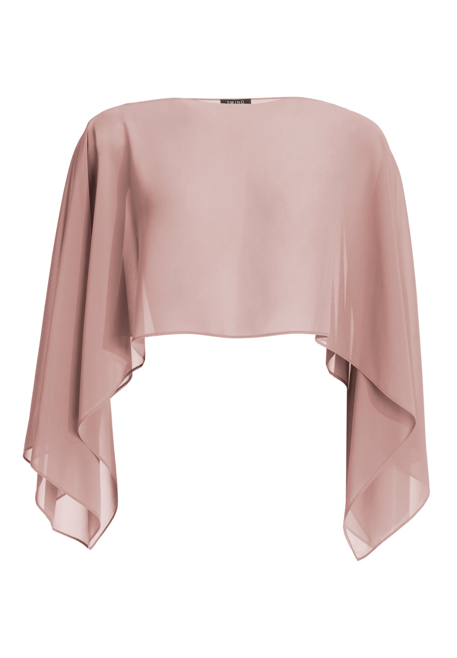 Schlupf-Stola aus Chiffon mit Ärmelschlitzen