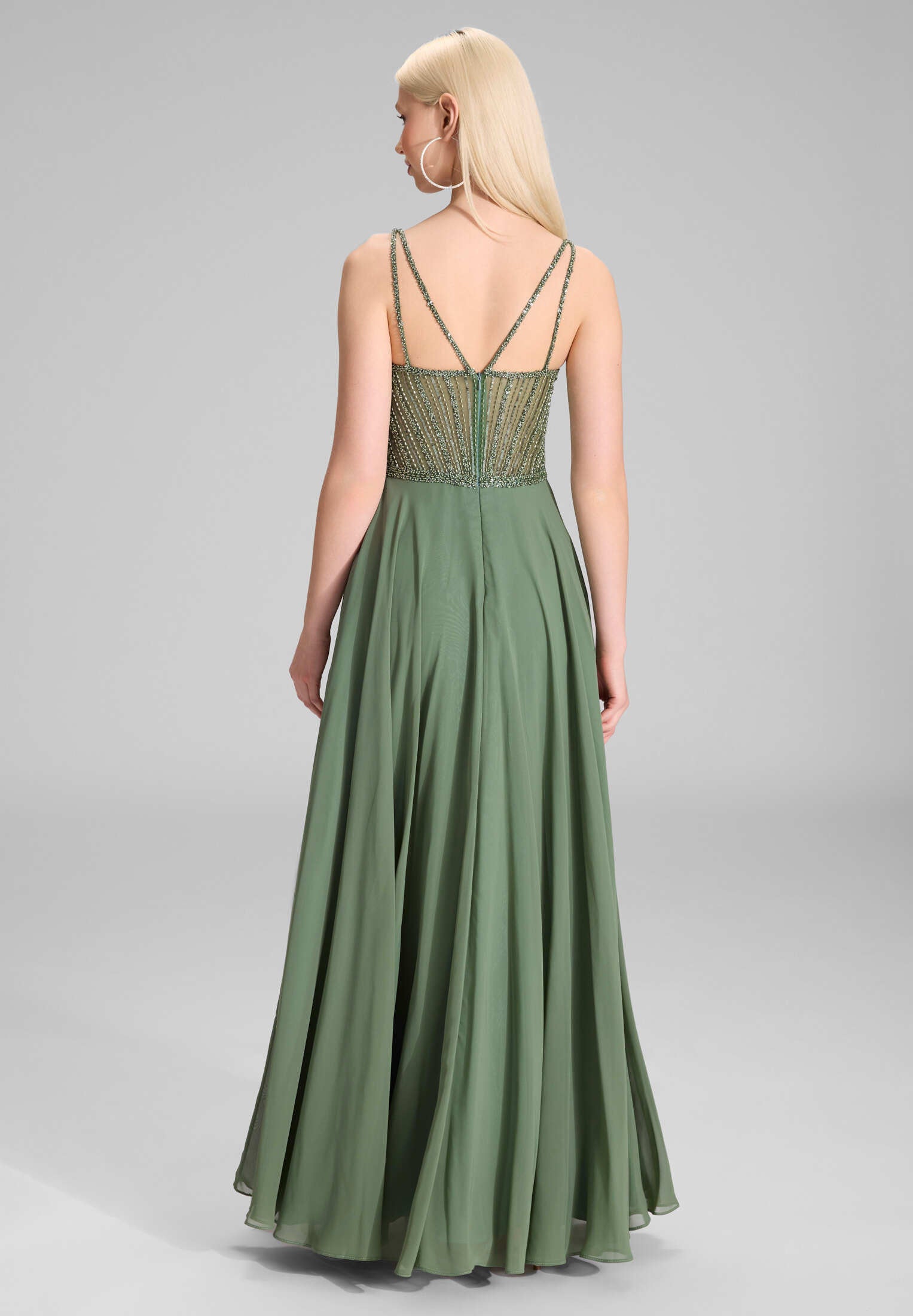 Corsagenkleid im See-Through-Look