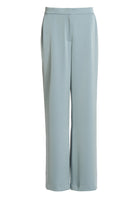 Hose aus Satin mit geradem Bein und Taschen