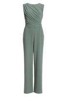 Jumpsuit aus Crepe Jersey mit Drapierung