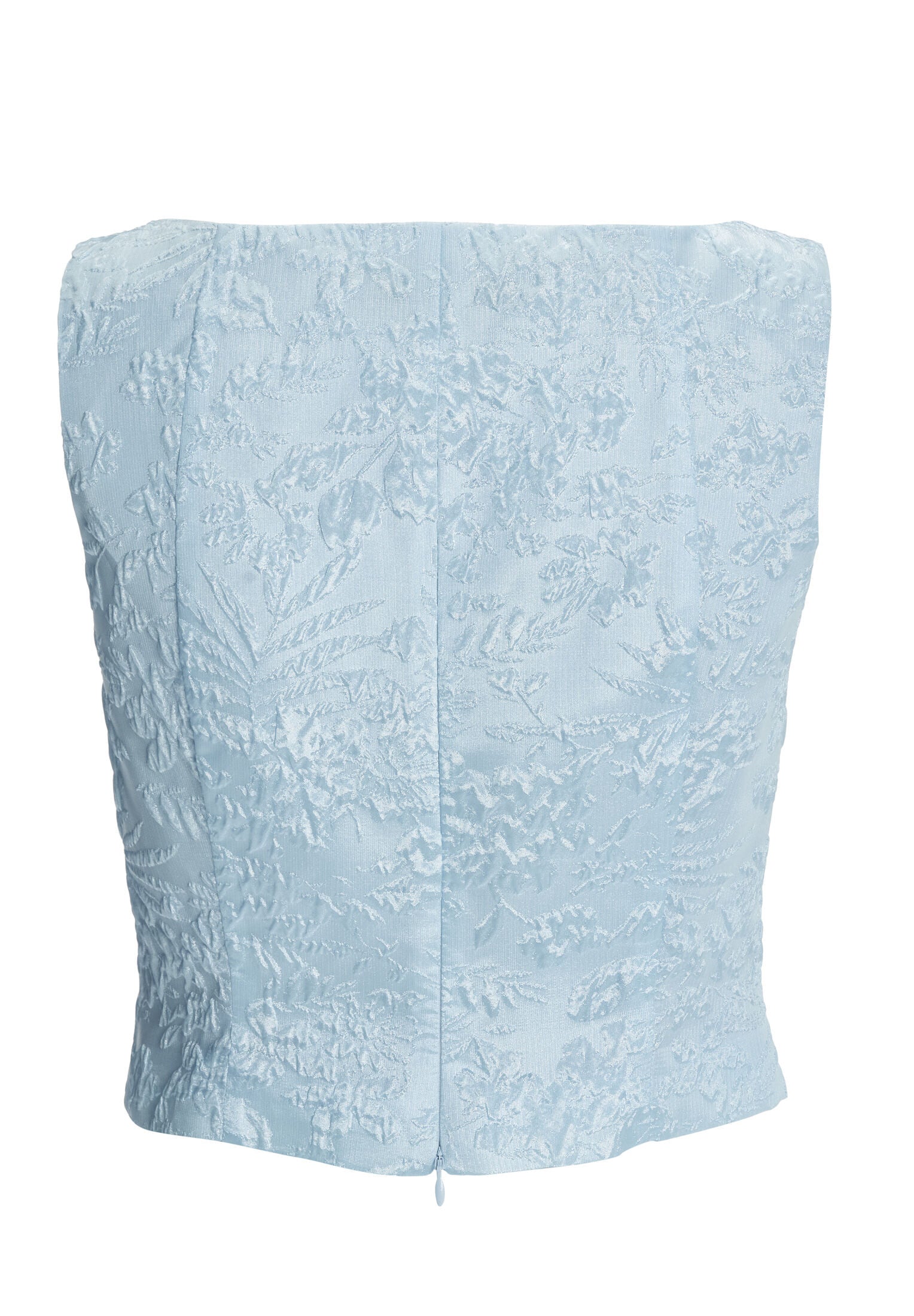 Oberteil aus Jacquard mit V-Ausschnitt