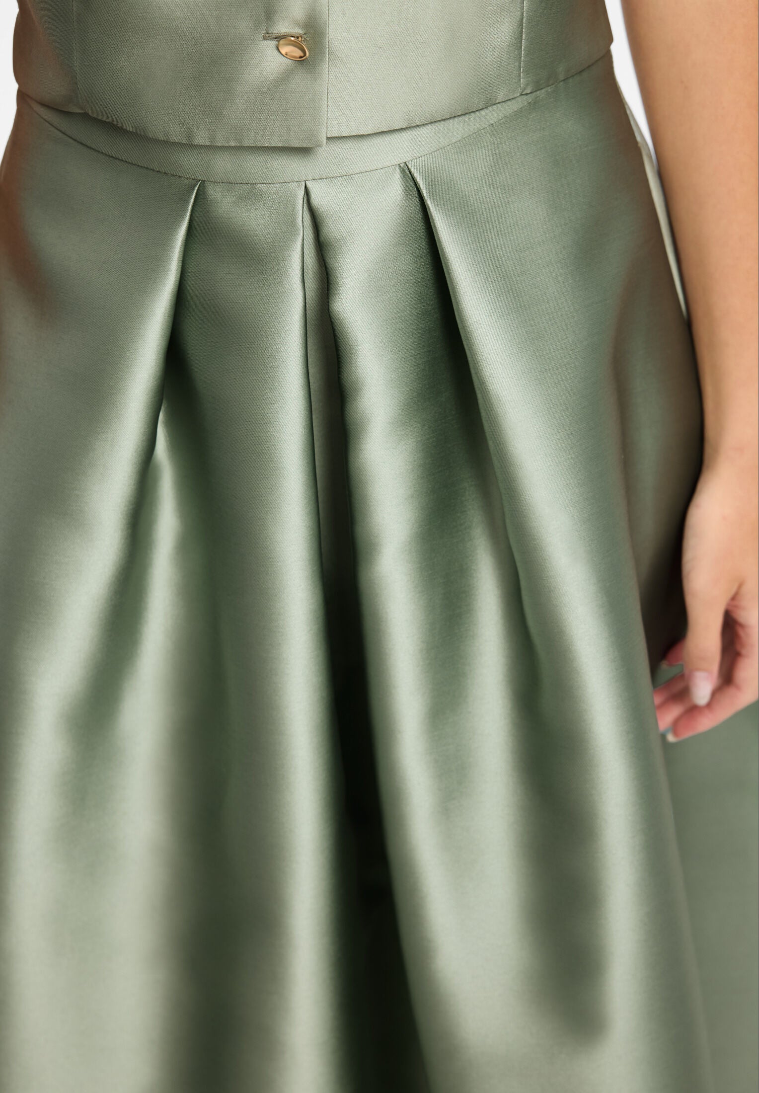 Faltenrock aus Twill