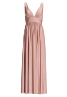 Empire Abendkleid aus Jersey mit Beinschlitz