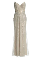 Abendkleid mit All-Over Stickerei