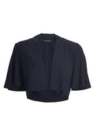 Jersey Bolero mit weiten Ärmeln navy