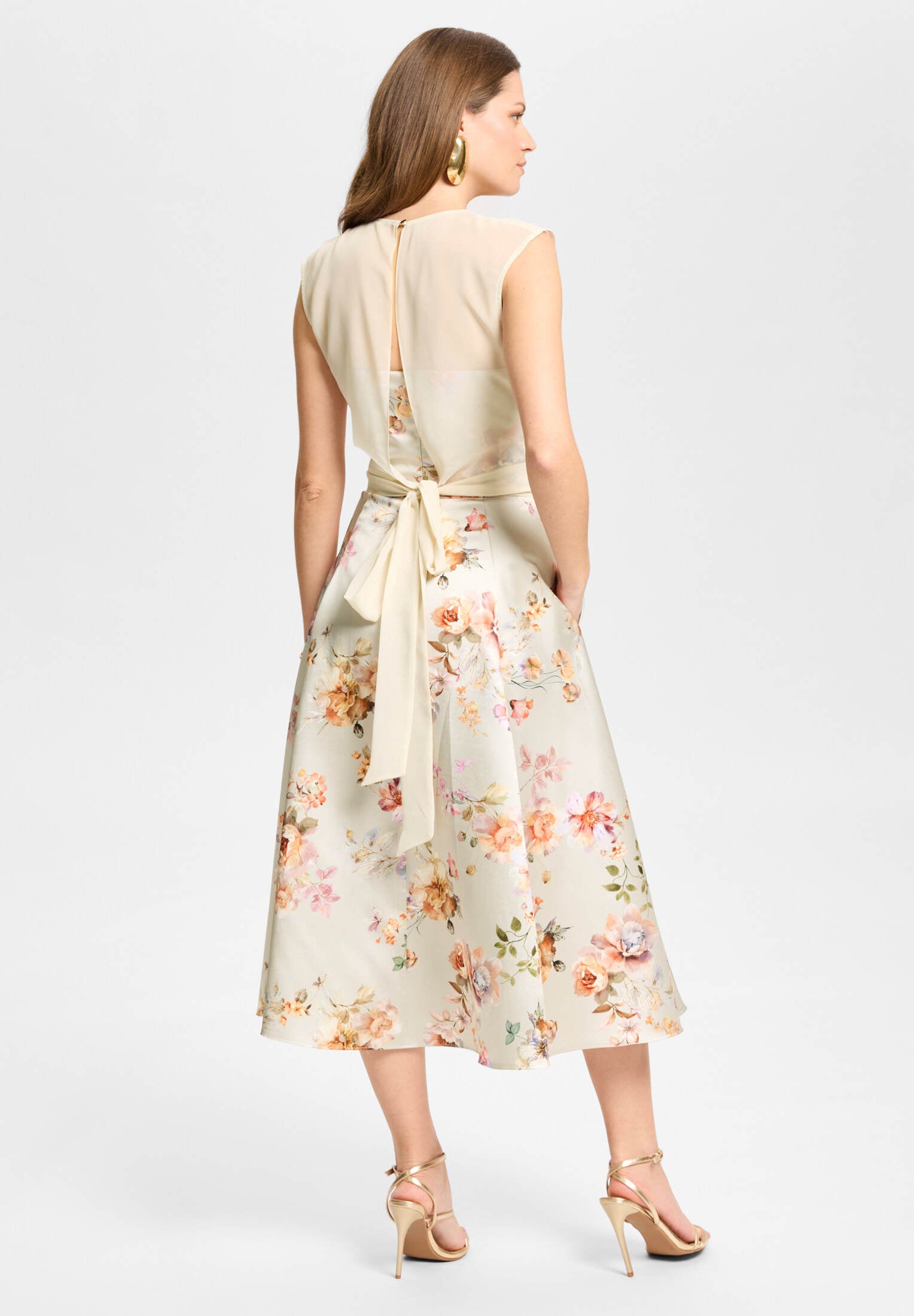 Cocktailkleid mit abnehmbarer Bluse