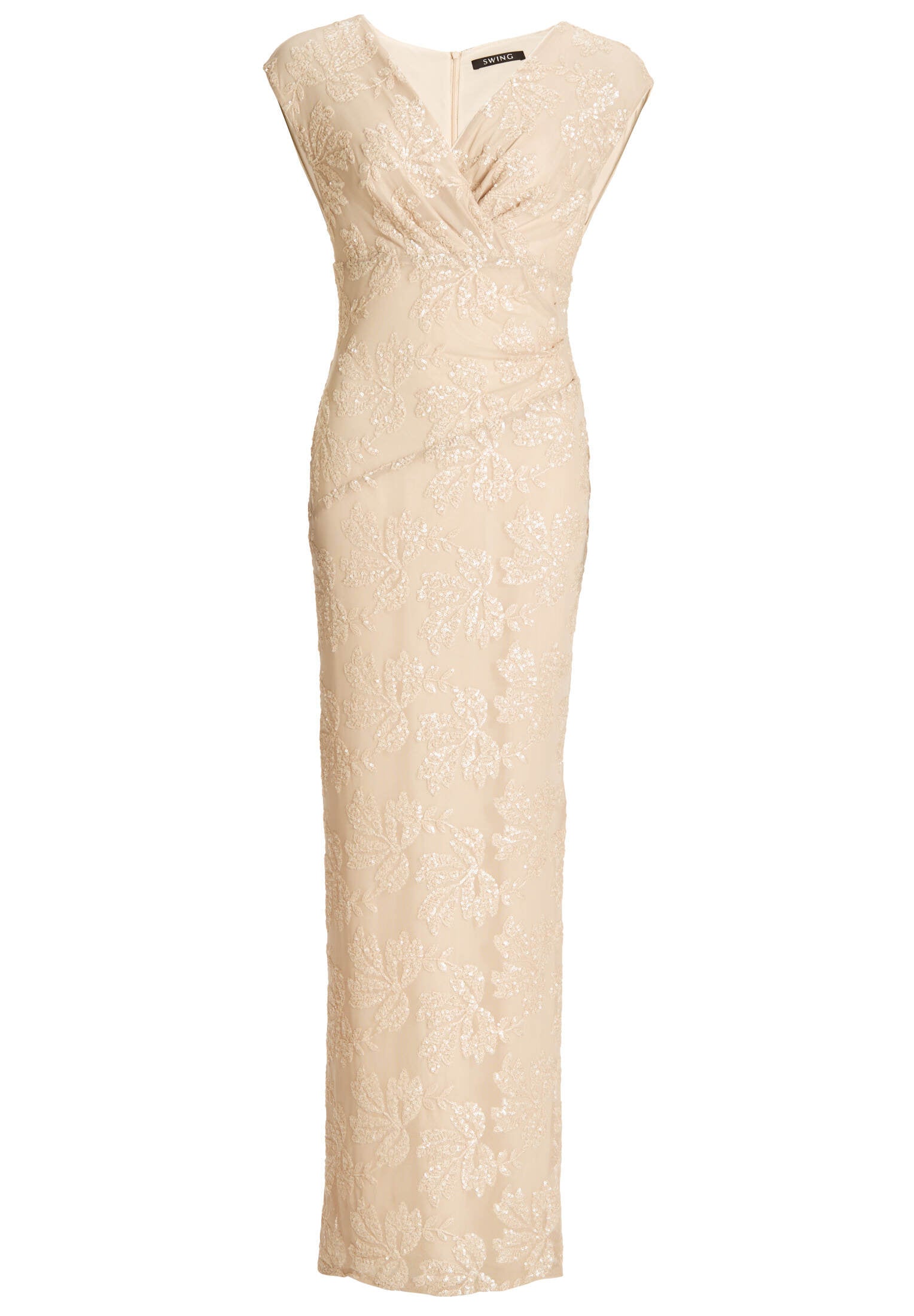 Abendkleid aus besticktem Mesh