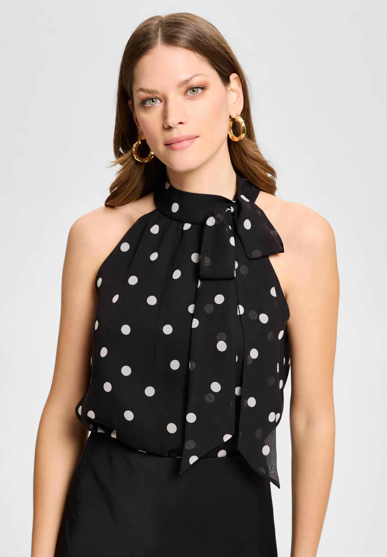 Schluppentop mit Polka Dots