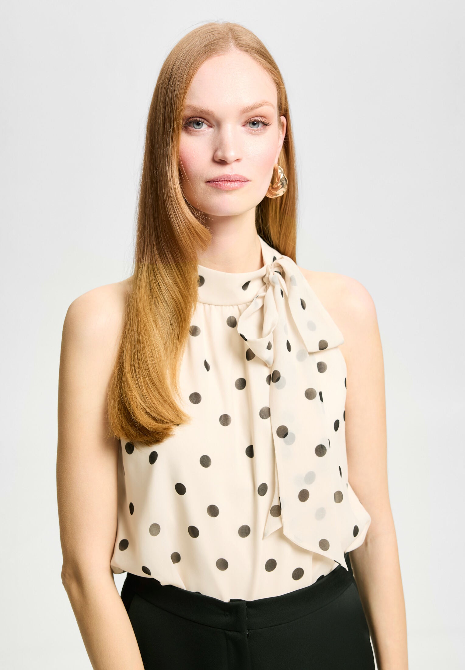 Schluppentop mit Polka Dots