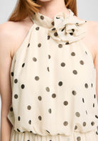 Abendkleid aus Chiffon mit Polka Dots