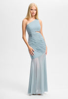 One-Shoulder-Kleid mit Cut-Out Detail sky blue