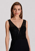 Jumpsuit mit Stickerei