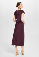 Midi Kleid mit Knoten Detail