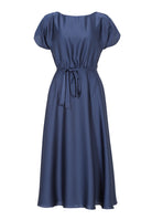 Midikleid aus feinem Satinchiffon