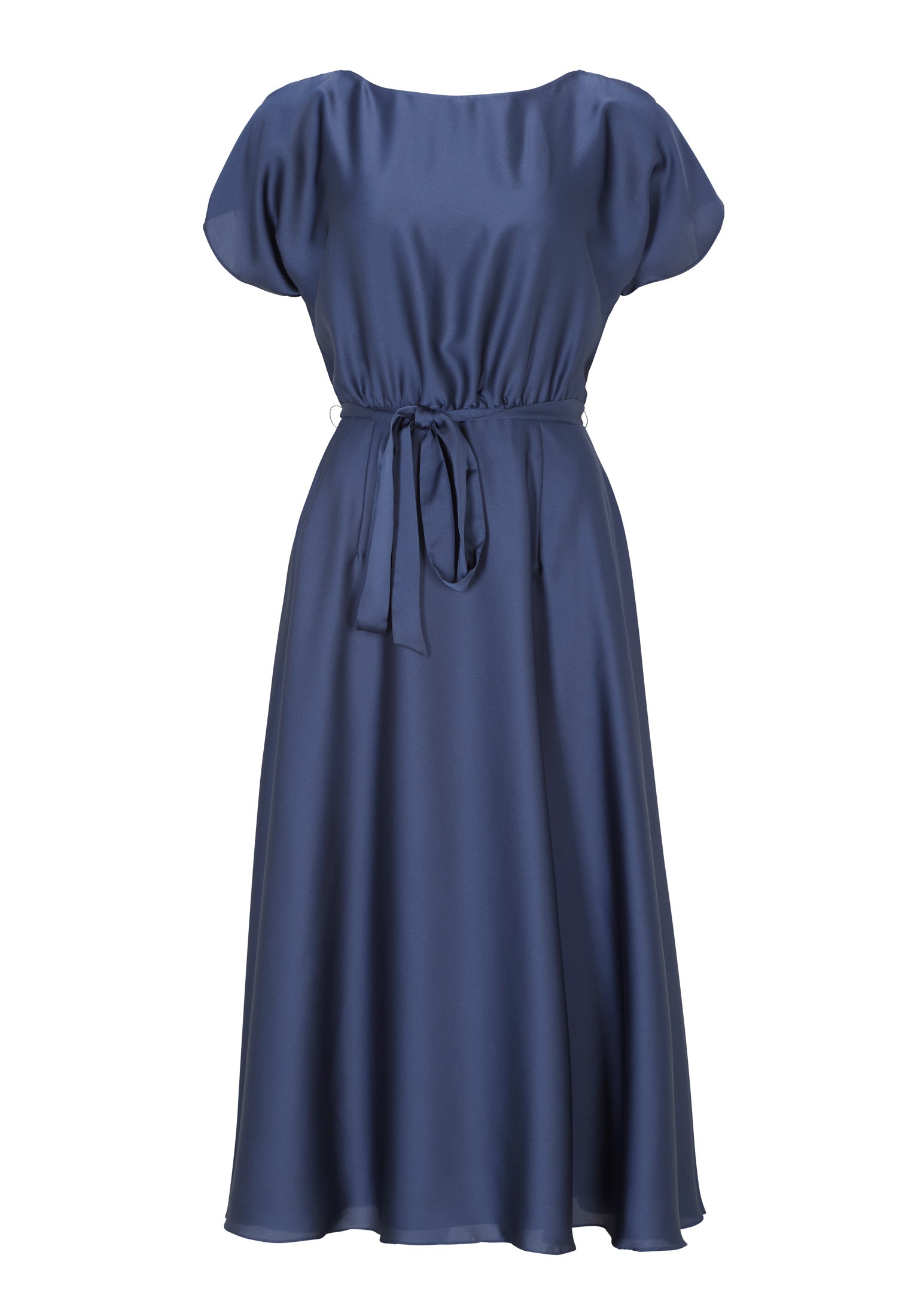 Midikleid aus feinem Satinchiffon