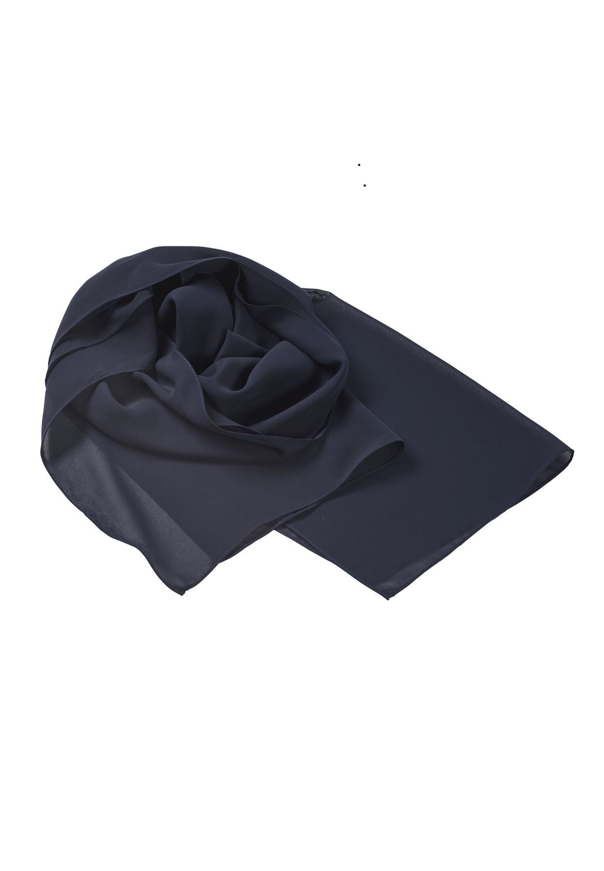Zarte Chiffon-Stola im geraden Schnitt navy