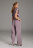 Jumpsuit mit Hose aus Crepe