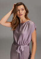 Jumpsuit mit Hose aus Crepe