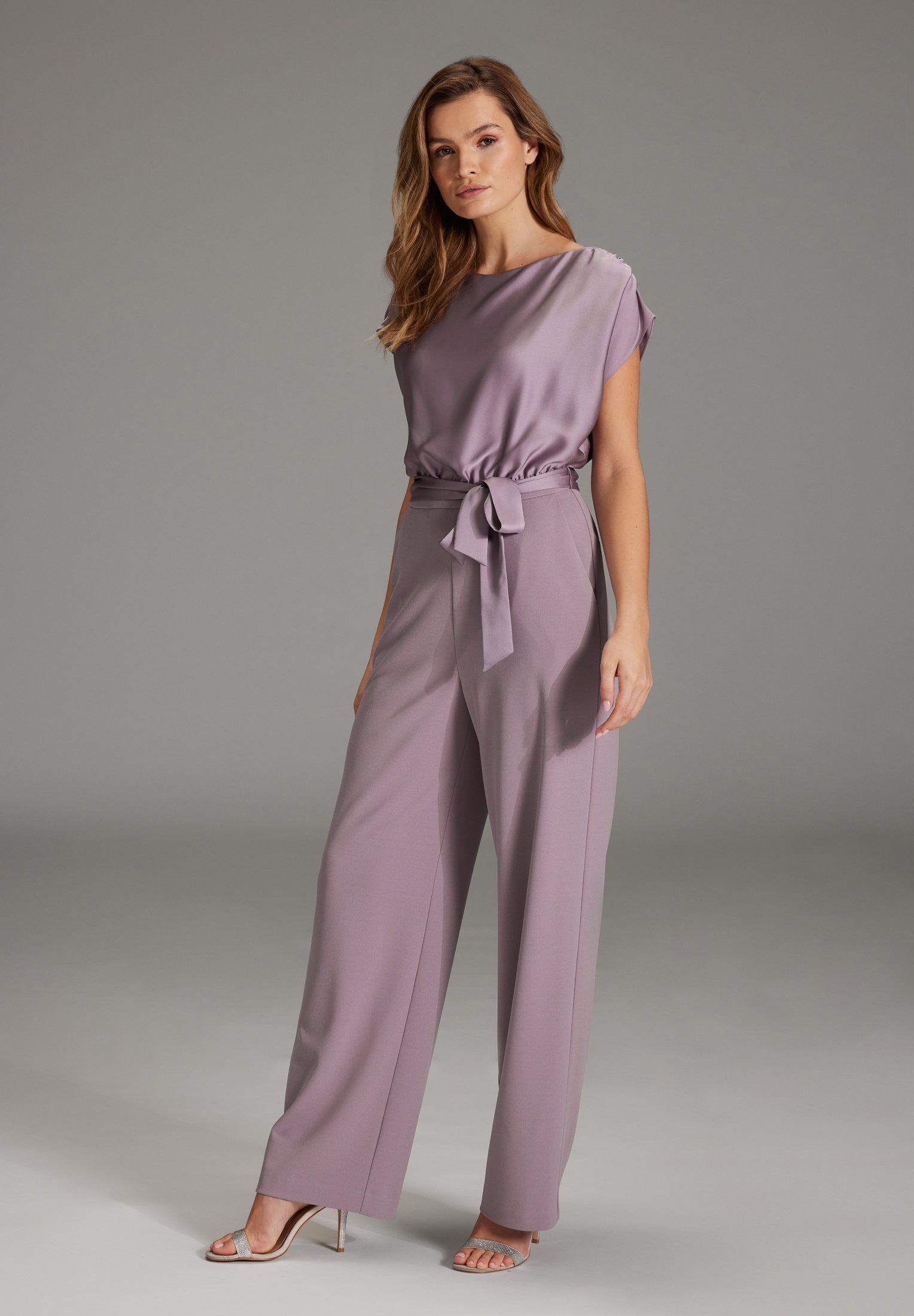Jumpsuit mit Hose aus Crepe