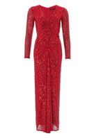 Abendkleid aus elastischem Paillettenstoff