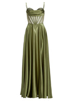 See-through-Corsagenkleid mit Ziersteinen