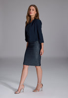 Taillierte Jacke aus Jersey Crêpe