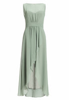 Abendkleid aus Chiffon mit Vokuhila Saum