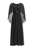 Abendkleid mit Cape aus Chiffon