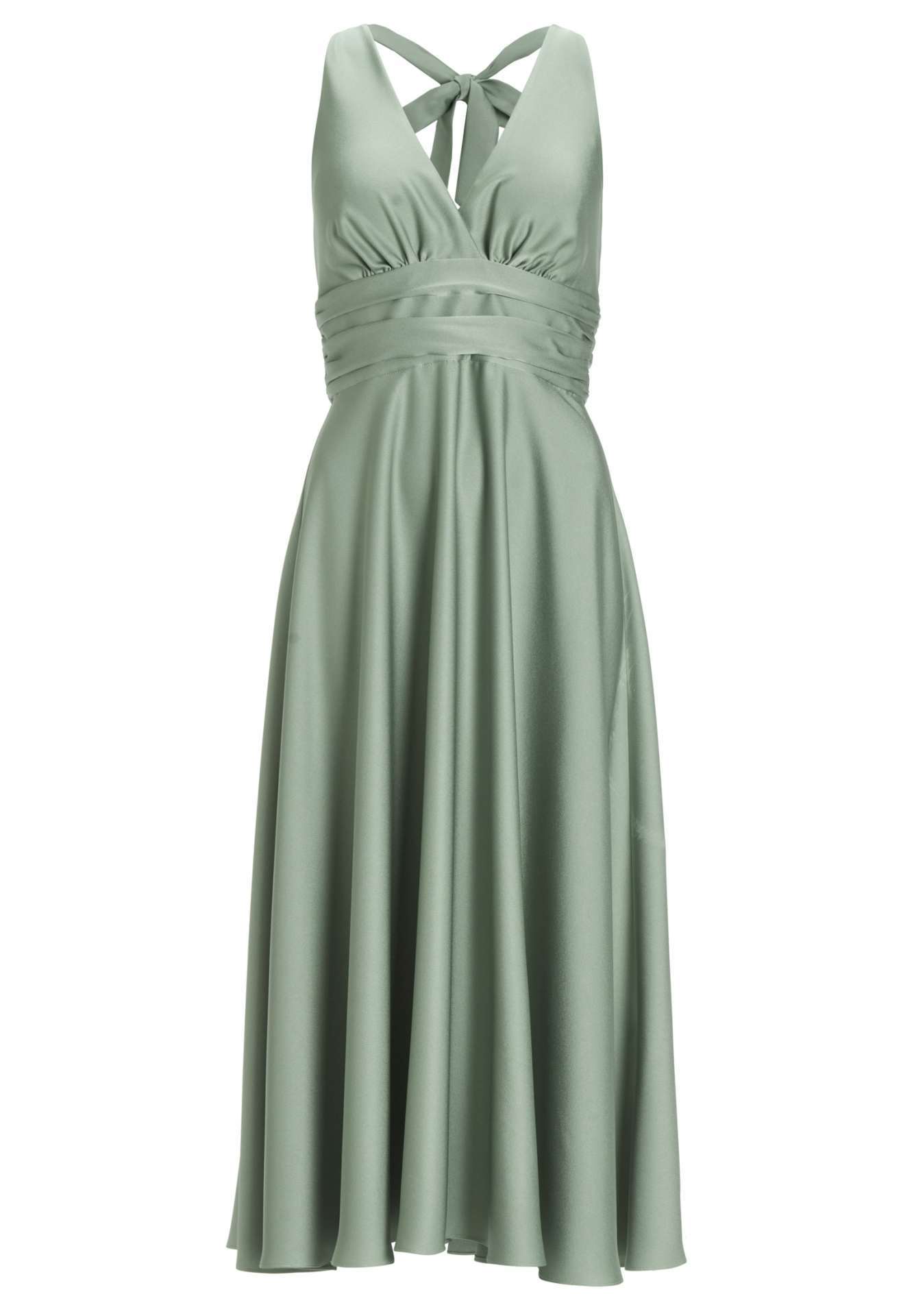 Neckholder Kleid aus Satin