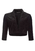 Bolero Jacke in Chenille Optik