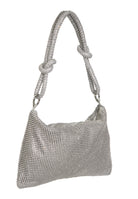 Glam-Bag aus glänzendem Strassgewebe